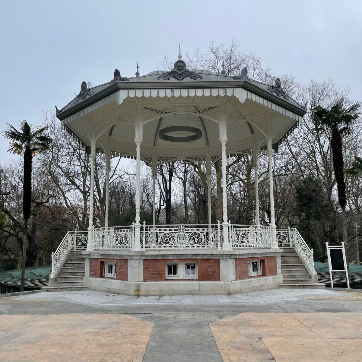 BOMBÉ MUSIC PAVILION IN SAN FRANCISCO PARK, OVIEDO